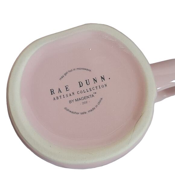 Rae Dunn Pink Mint Youre My Jam Mint To Be 19.5oz Ceramic Pair of Coffee Mugs - Picture 7 of 15